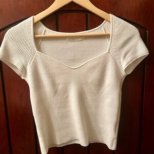 Oak + forth white sweater top
